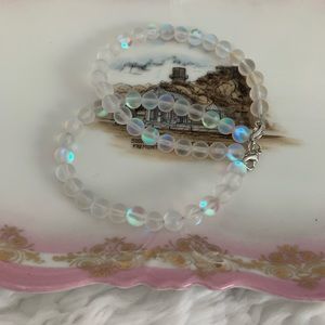 Enchanted white mystic moonstone bracelets
